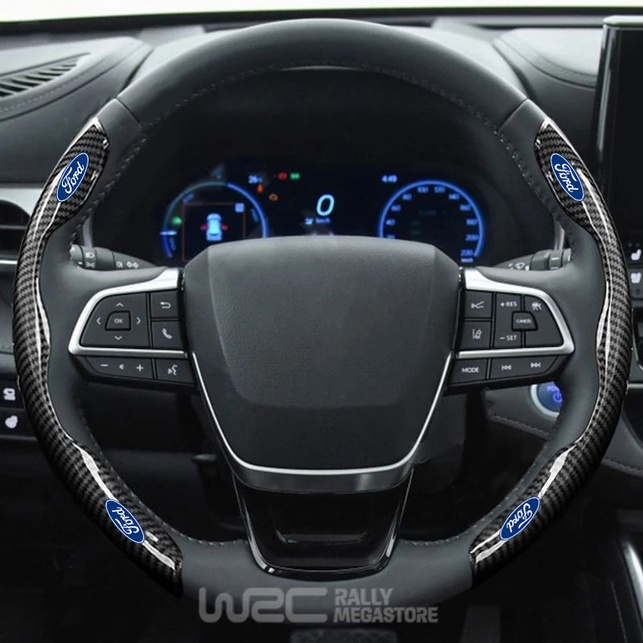 COUVRE VOLANT NOIR FIBRE DE CARBONE POUR FORD
